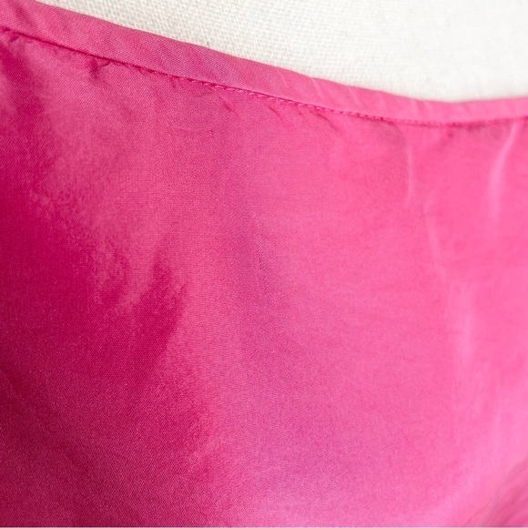 Diane Von Furstenberg DVF Hot Pink Barbie Silk Spaghetti Strap Tank Top Large - Picture 12 of 13